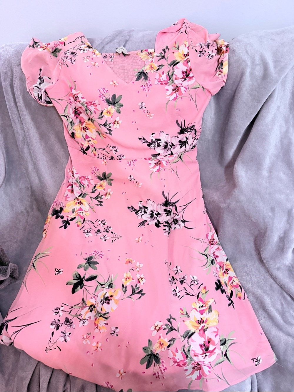 NWOT LOFT PINK FLORAL DRESS SIZE 14